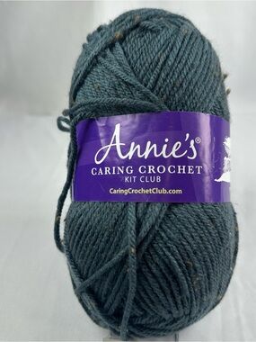 Annie's Teal Tweed Crochet Yarn